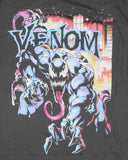 Marvel Venom Men's City In Flames Pastel Hues Short Sleeve T-Shirt