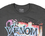 Marvel Venom Men's City In Flames Pastel Hues Short Sleeve T-Shirt