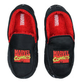 Marvel Comics Logo Design Fleece Lined Foam Slippers For Men Women