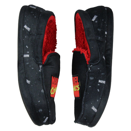 Marvel Comics Logo Design Fleece Lined Foam Slippers For Men Women - Seven Times Six