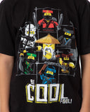 Lego Ninjago Movie Boys' Martial Arts Be Cool Fool Graphic Print T-Shirt