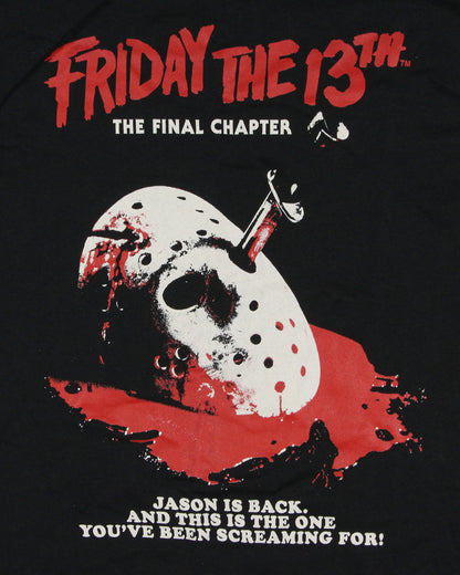 Friday The 13th The Final Chapter Men's Jason Mask Adult Short Sleeve T-Shirt LG