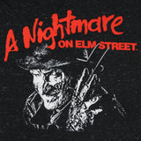 A Nightmare on Elm Street Men's Freddy Krueger Distressed T-Shirt Tee Adult