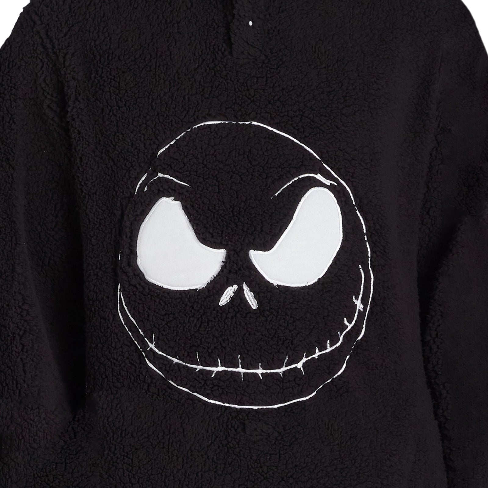 Nightmare Before Christmas Men's Pullover Jack Skellington Fuzzy Sweater