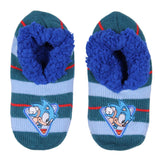 Sonic The Hedgehog Boys' Plush-Lined Non-Slip Slipper Socks