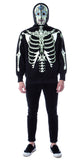 Men's Glow in The Dark Skeleton Costume Zip Hoodie