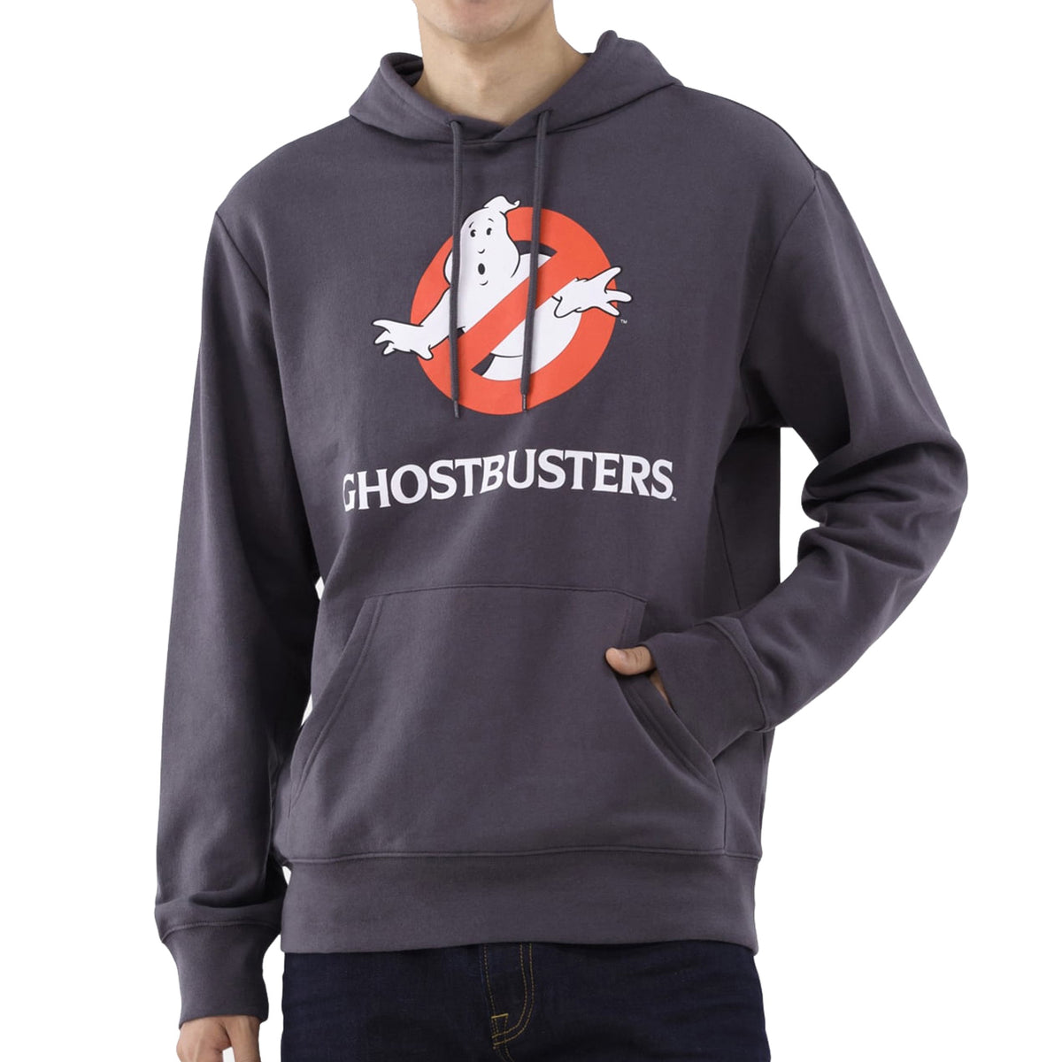 Ghostbusters Hoodie Mens Retro No Ghost Symbol Graphic Print Pullover