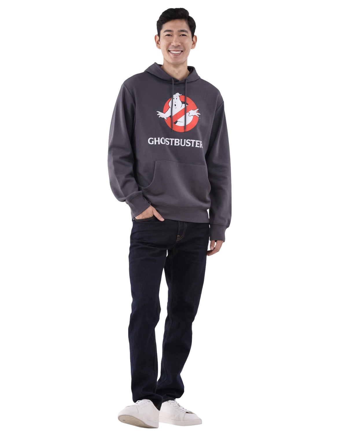 Ghostbusters Hoodie Mens Retro No Ghost Symbol Graphic Print Pullover