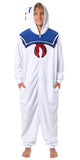 Ghostbusters Men's Stay Puft Marshmallow Hooded Union Suit Costume Pajama (S/M)