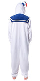 Ghostbusters Men's Stay Puft Marshmallow Hooded Union Suit Costume Pajama (S/M)