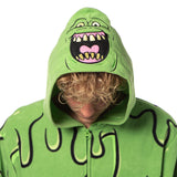 Ghostbusters Men's Slimer Hooded Union Suit Costume Pajama (2X/3X)