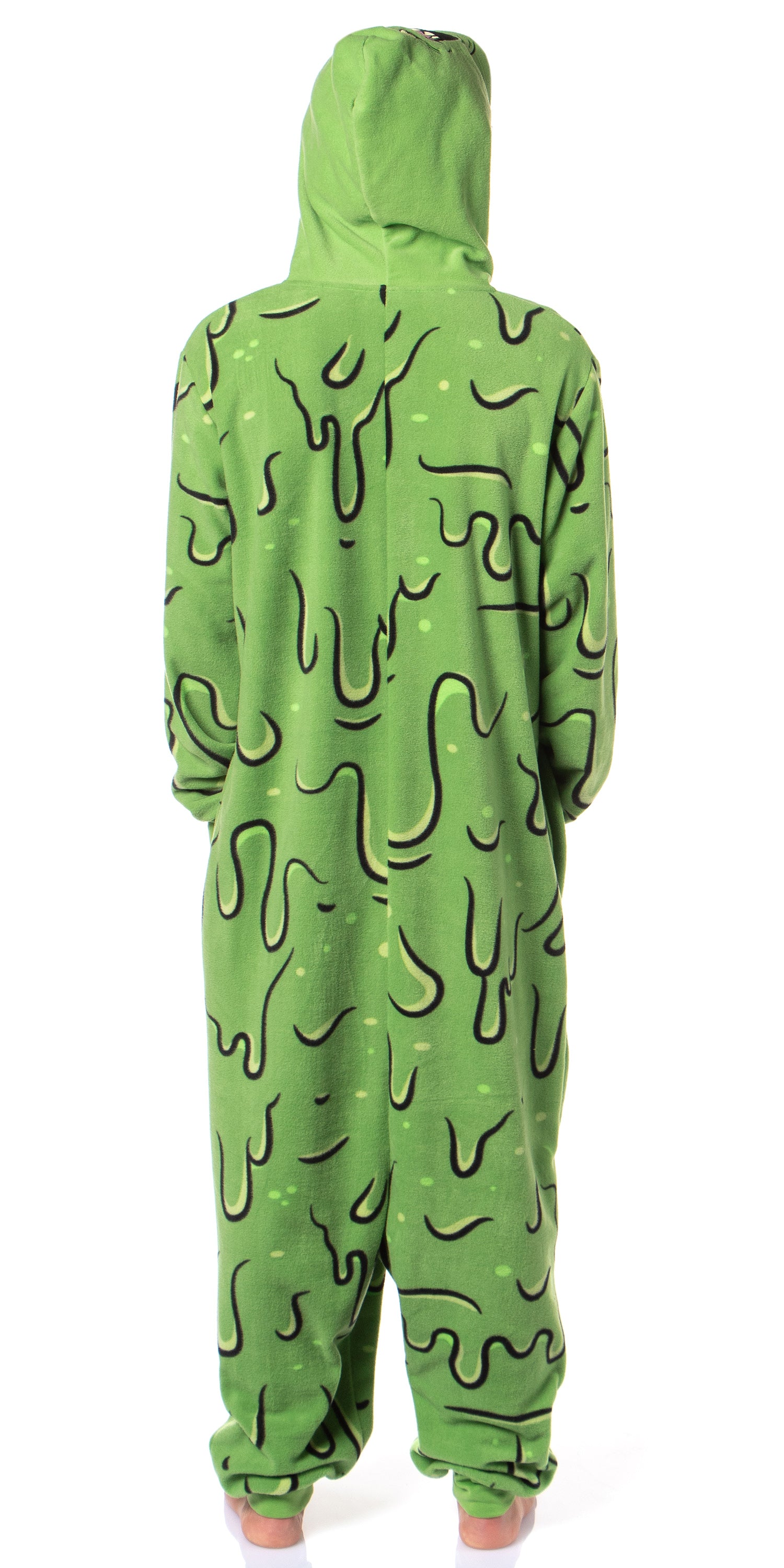 Ghostbusters Men's Slimer Hooded Union Suit Costume Pajama (LG/XL)