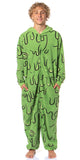 Ghostbusters Men's Slimer Hooded Union Suit Costume Pajama (SM/MD)