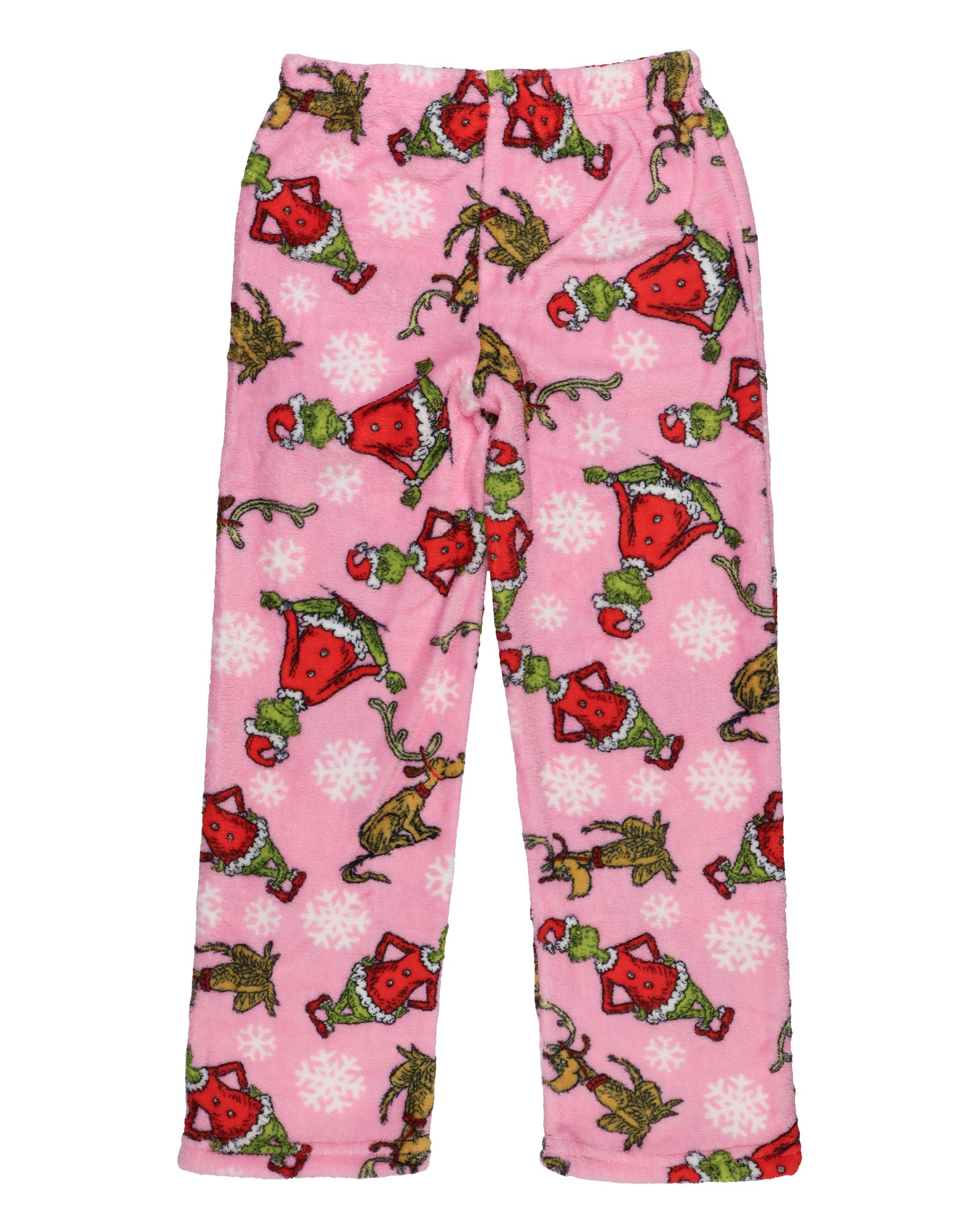 Dr. Seuss The Grinch Girls Grinch and Max Plush Fleece Pajama Pants