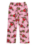 Dr. Seuss The Grinch Girls' Yoga Grinch and Max Fleece Pajama Pants