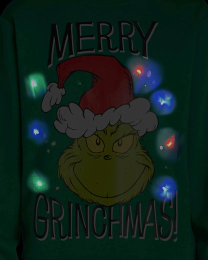 The Grinch Sweatshirt Mens Merry Grinchmas Light Up Sweater