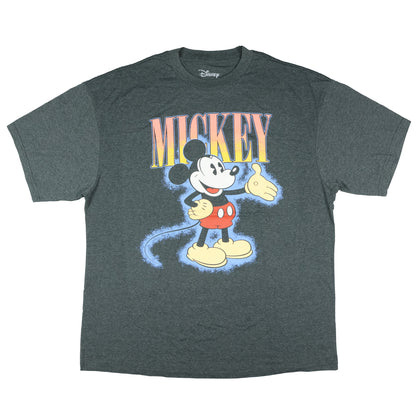 Disney Mickey Mouse T-Shirt Men's Outstretched Hand Glow-Out Tee