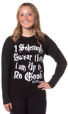 Harry Potter Girls' I Solemnly Swear Glow In The Dark Raglan T-Shirt (8)