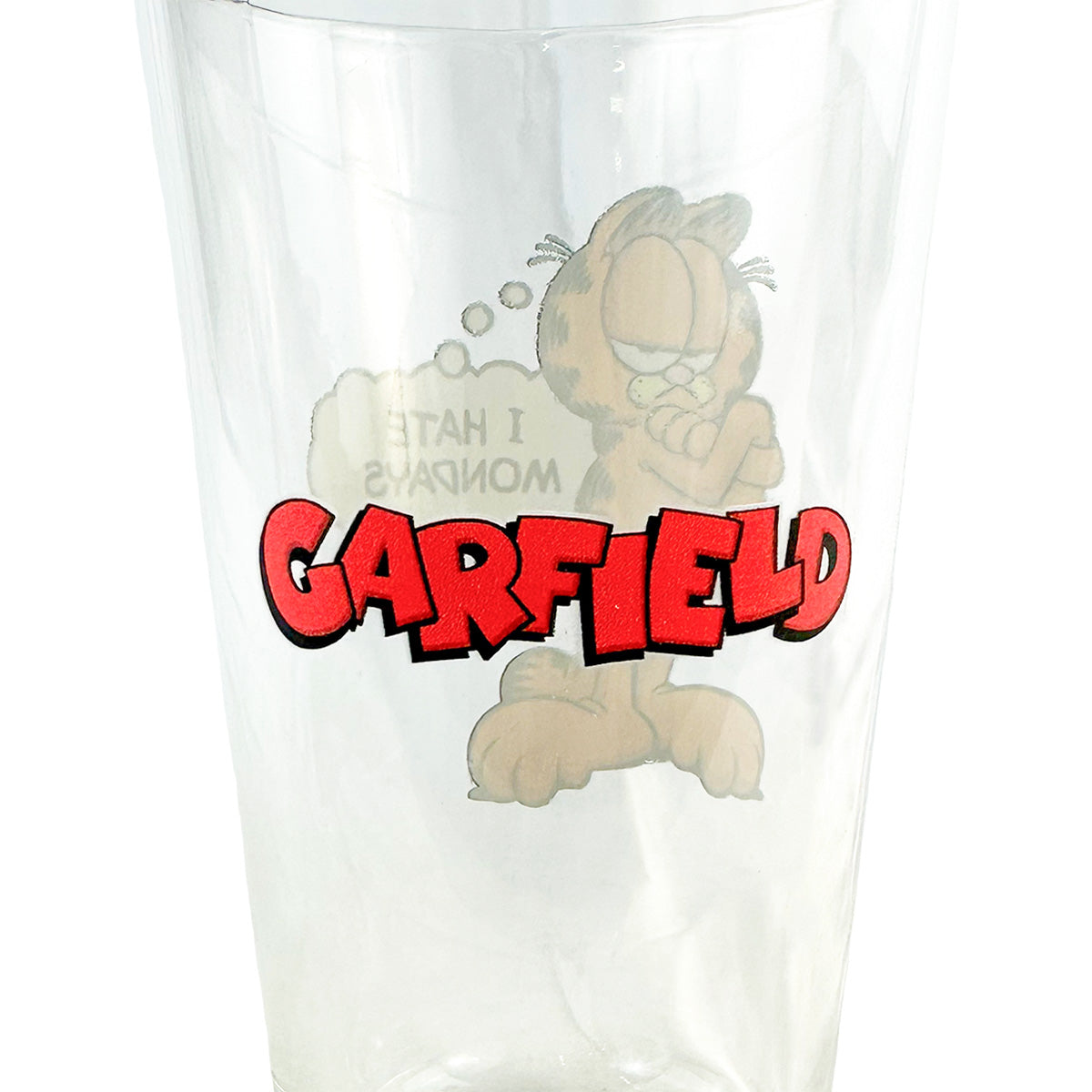Garfield Cat I Hate Mondays 16oz Pint Drinking Glass Tumbler