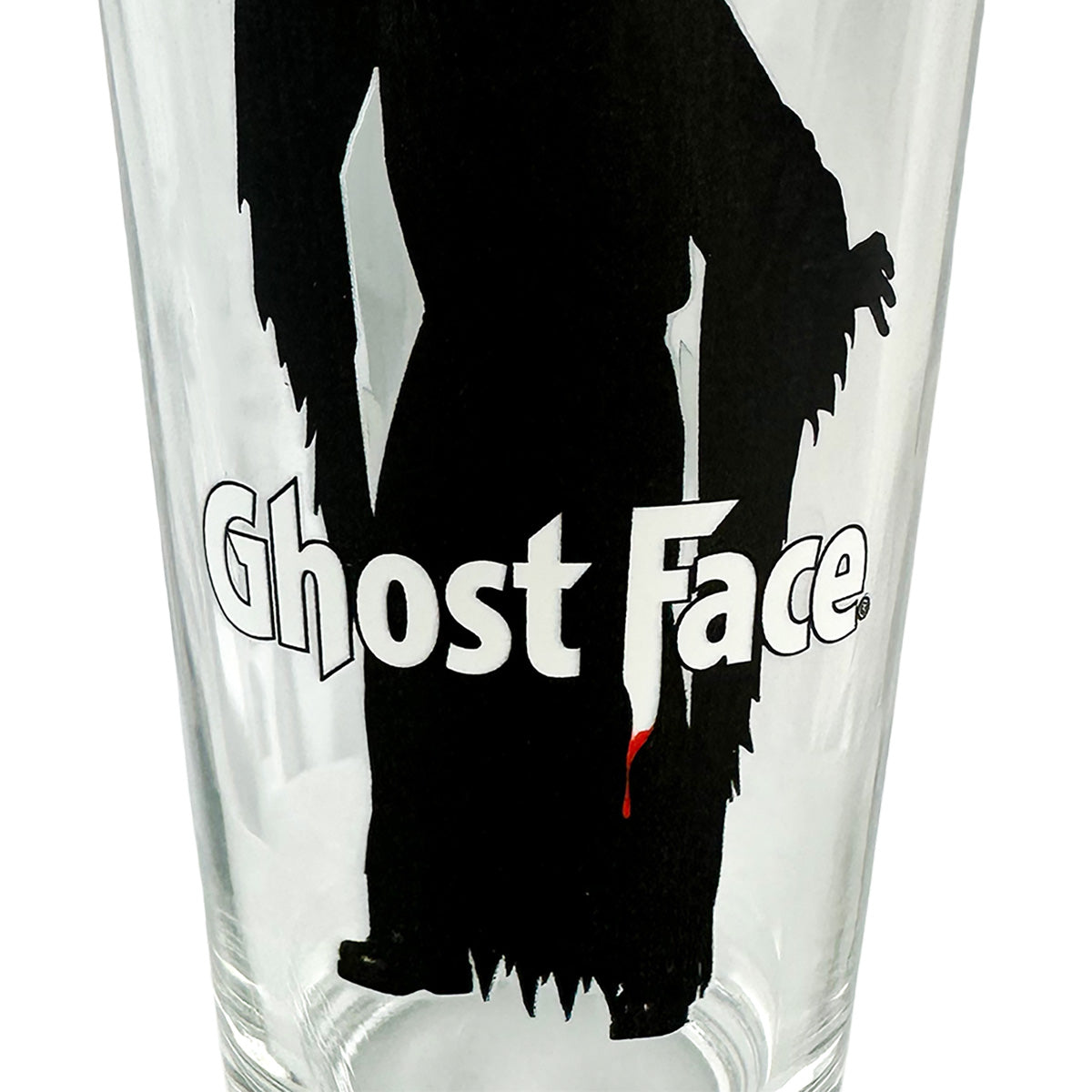 Ghost Face Horror Movie 16 oz Pint Drinking Glass Tumbler