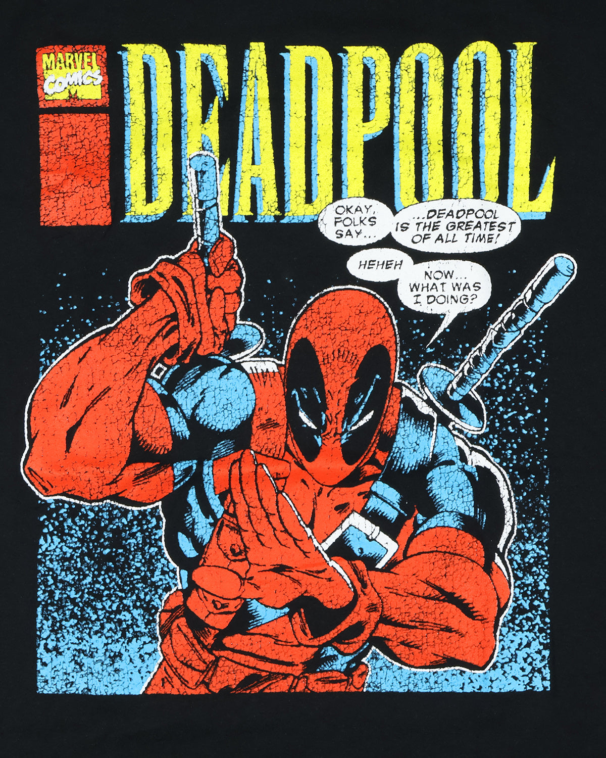 Marvel Deadpool T-Shirt Men's Greatest Of All Time Short Sleeve Tee