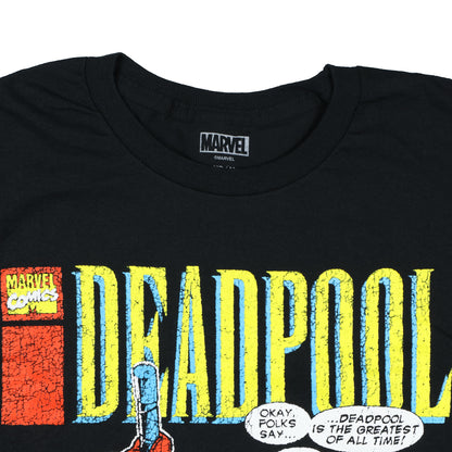 Marvel Deadpool T-Shirt Men's Greatest Of All Time Short Sleeve Tee