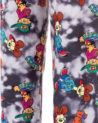 Garfield Pajamas Men's Odie and Garfield Allover Design Lounge Pajama Pants