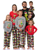 Dr Seuss The Grinch Who Stole Christmas White Buffalo Plaid Matching Family Pajama Set