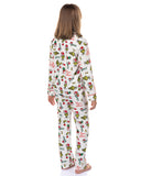 Dr. Seuss The Grinch Pajamas Girl's Velveteen 2-Piece Lounge Sleep Set