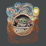 Star Wars The Mandalorian Shirt Boys Grogu Starry Night Graphic Tee (8)