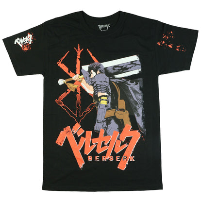 Berserk T-Shirt Men's Guts and Dragon Slayer Short Sleeve Manga Tee