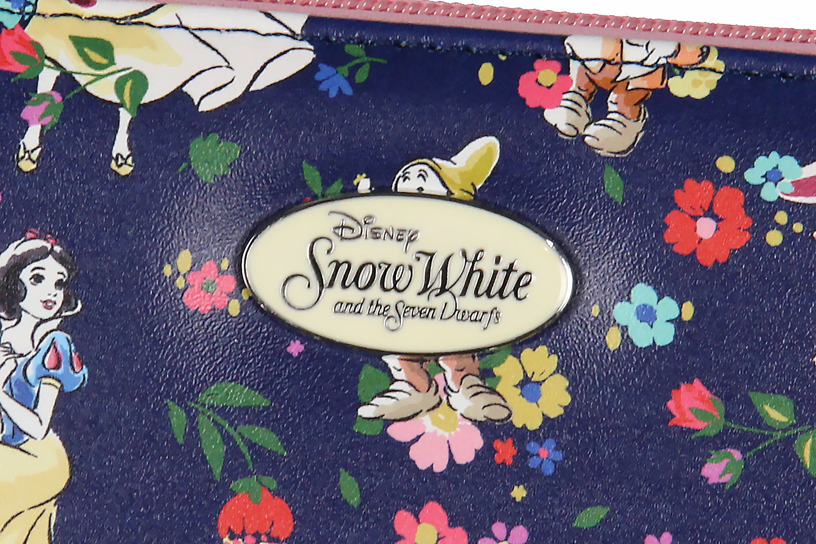 Disney Snow White and The Seven Dwarfs Floral Faux Leather Zip Around Wallet