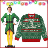ELF Men's Buddy Son of a Nutcracker Ugly Christmas Knit Pullover Sweater
