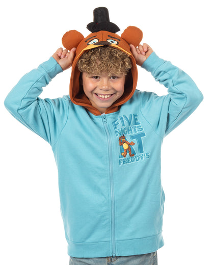 Five Nights At Freddy's Hoodie Boys' 3D Hood Full-Zip Sweatshirt