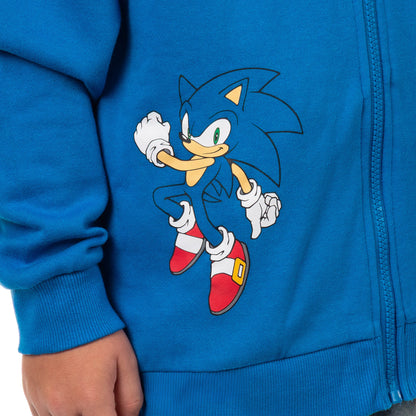 Sonic The Hedgehog Hoodie Boy's 3D Ears and Quills Zip Up Sweatshirt
