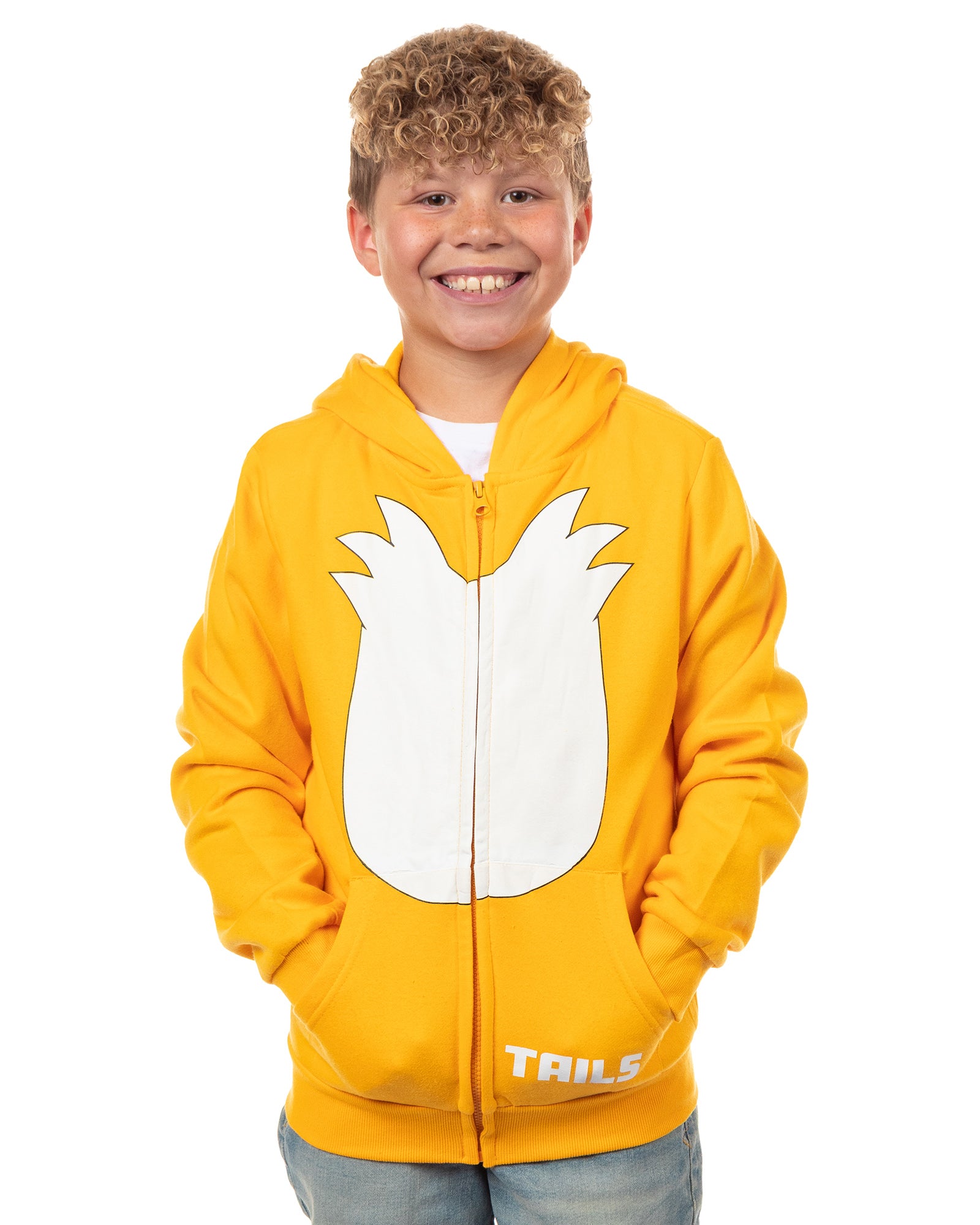 Sonic The Hedgehog Hoodie Boys' Tails Character Design Sweatshirt