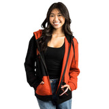 Harley Quinn Hoodie Color-Blocked Hooded Zip-Up Sweatshirt