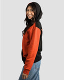 Harley Quinn Hoodie Color-Blocked Hooded Zip-Up Sweatshirt