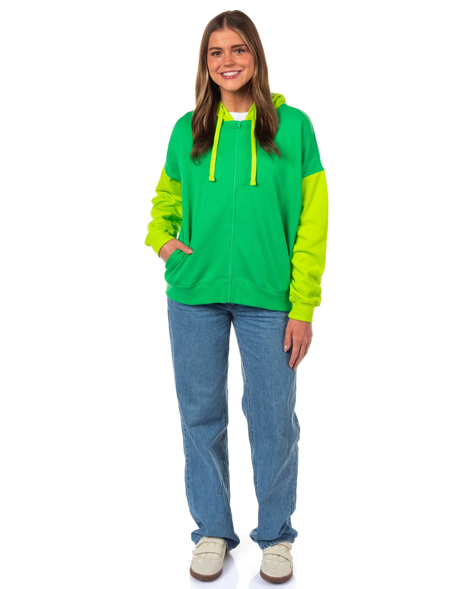 Sanrio Keroppi Women's Zip Up Hoodie Character Costume Hooded Sweatshirt