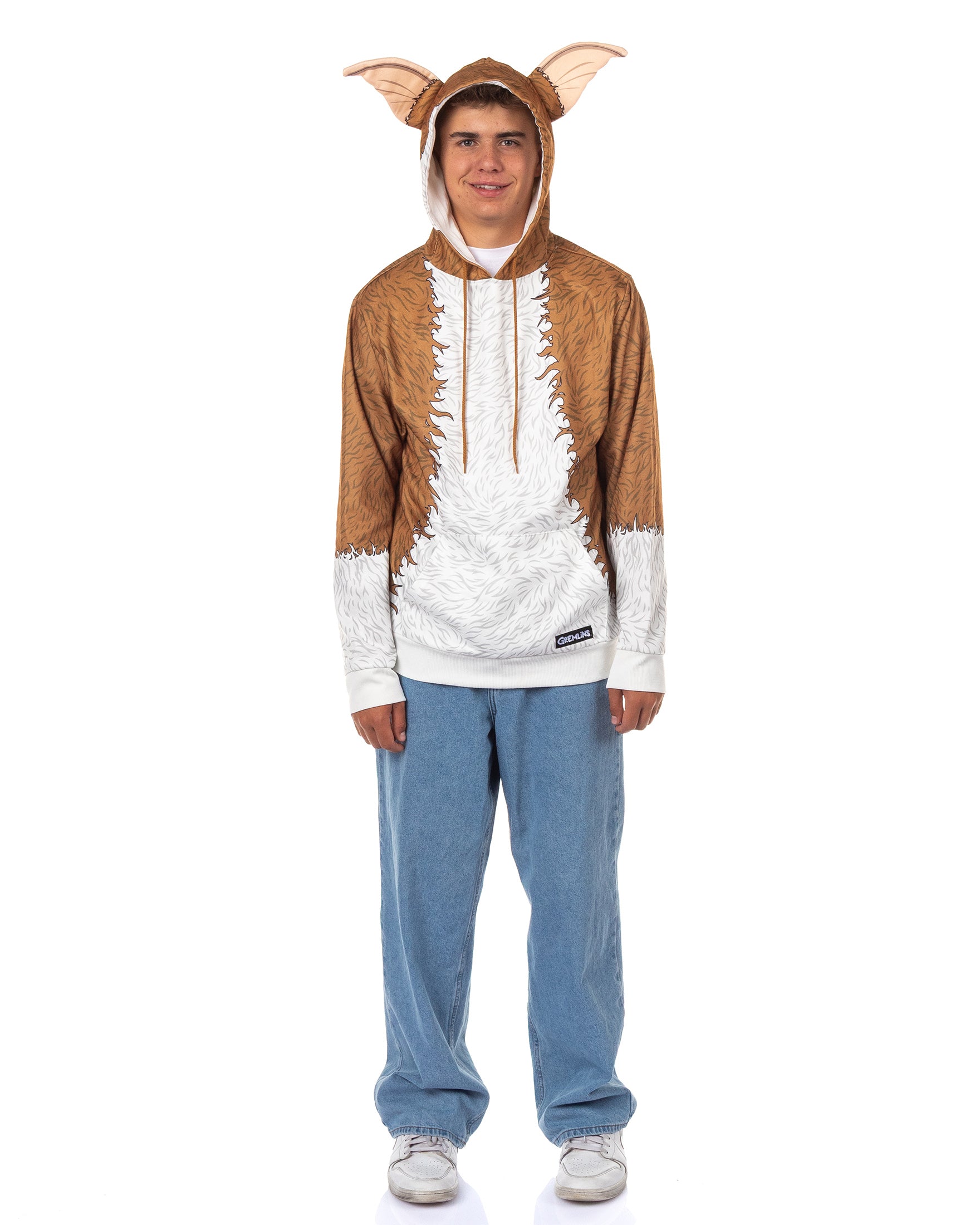 Gremlins Hoodie Gizmo 3D Ears Men's Costume Long Sleeve Pullover Sweatshirt