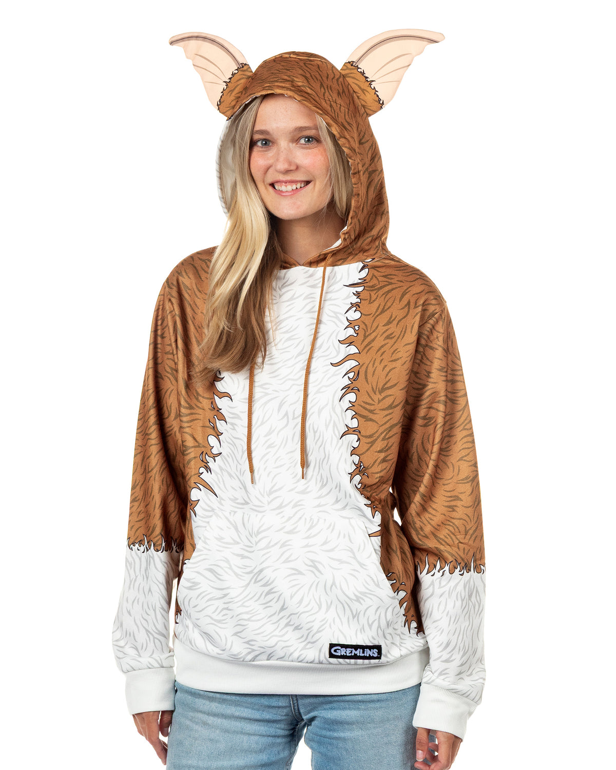 Gremlins Hoodie Gizmo 3D Ears Men's Costume Long Sleeve Pullover Sweatshirt