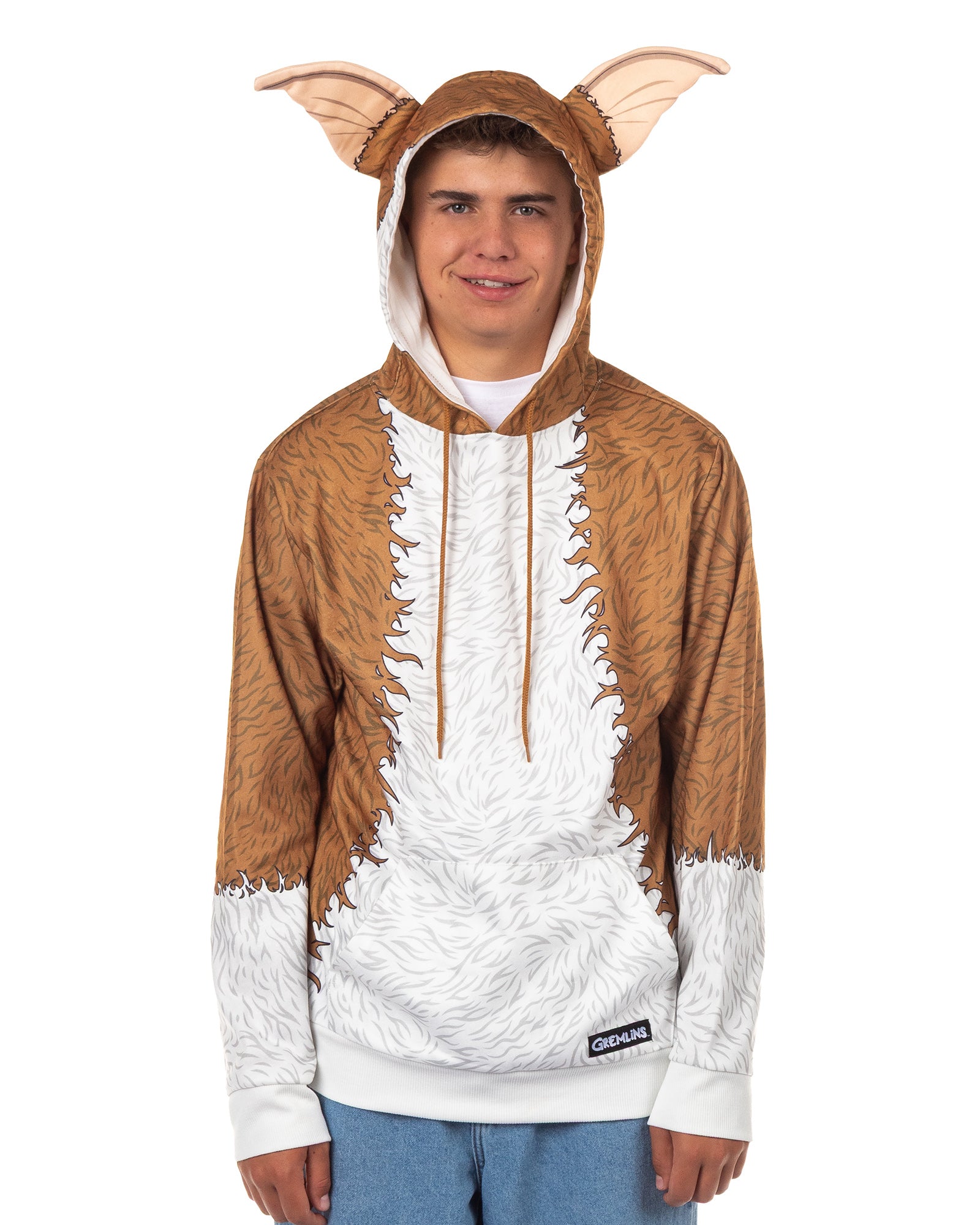 Gremlins Hoodie Gizmo 3D Ears Men's Costume Long Sleeve Pullover Sweatshirt