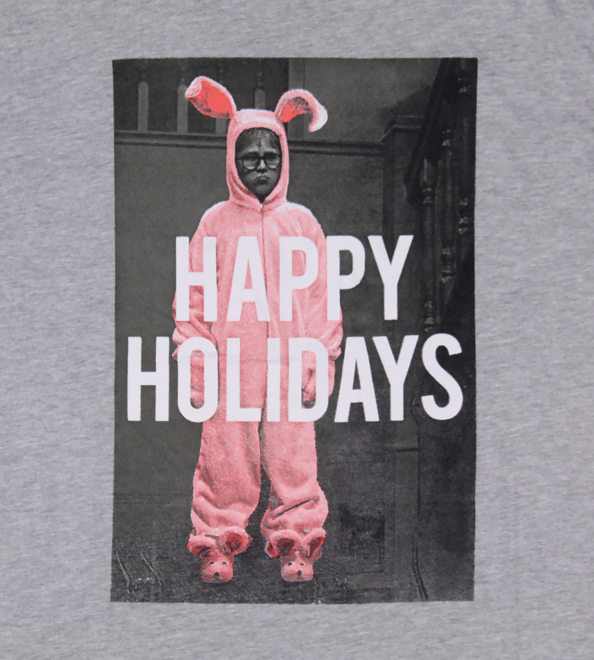 A Christmas Story Men's Ralphie Bunny Suit Happy Holidays Adult T-Shirt