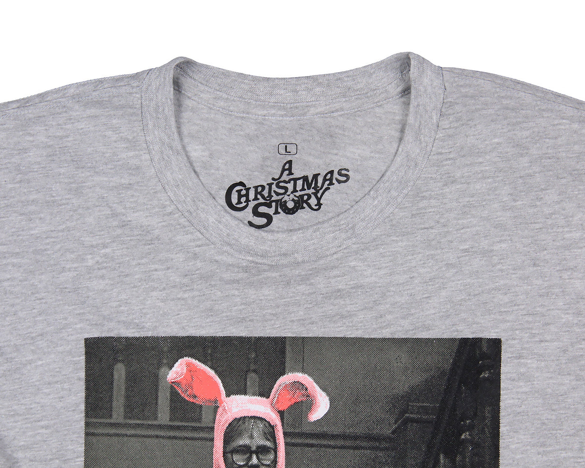 A Christmas Story Men's Ralphie Bunny Suit Happy Holidays Adult T-Shirt