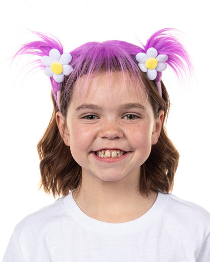 Sesame Street Abby Cadabby Character Headband with Hair and Flowers for Women