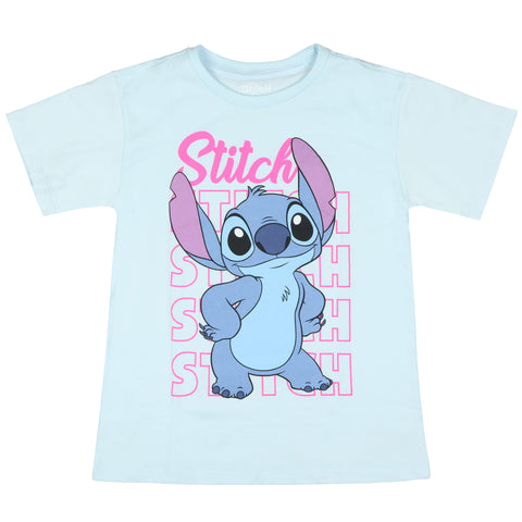 Lilo & Stitch Girls' Stitch Hands On Hips Pose Short Sleeve T-Shirt