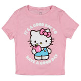 Sanrio Women's Good Day Junior's Cropped Short Sleeve T-Shirt