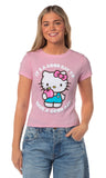 Sanrio Women's Good Day Junior's Cropped Short Sleeve T-Shirt