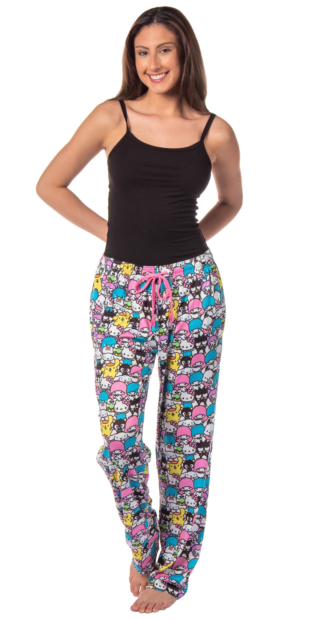 Hello Kitty And Friends Women's Chibi Character AOP Lounge Pajama Pants