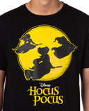 Disney Men's Hocus Pocus Moon Witches Silhouette Graphic Print T-Shirt Adult